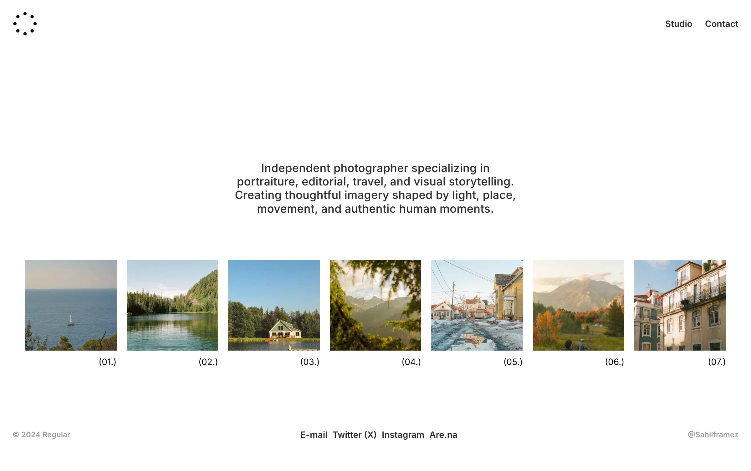 Portfolio Website Design for Photographers