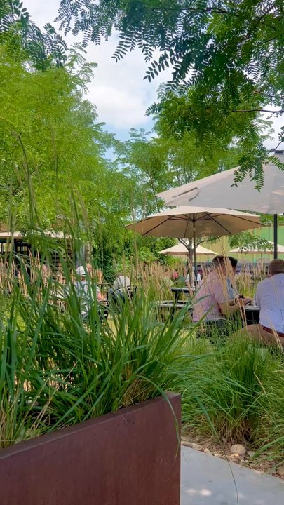 Union - Outdoor seating area is beautiful! Very close to the train tracks so can be distracting, but the train moved quickly. - Diners Near Me - Fort Collins, Colorado
