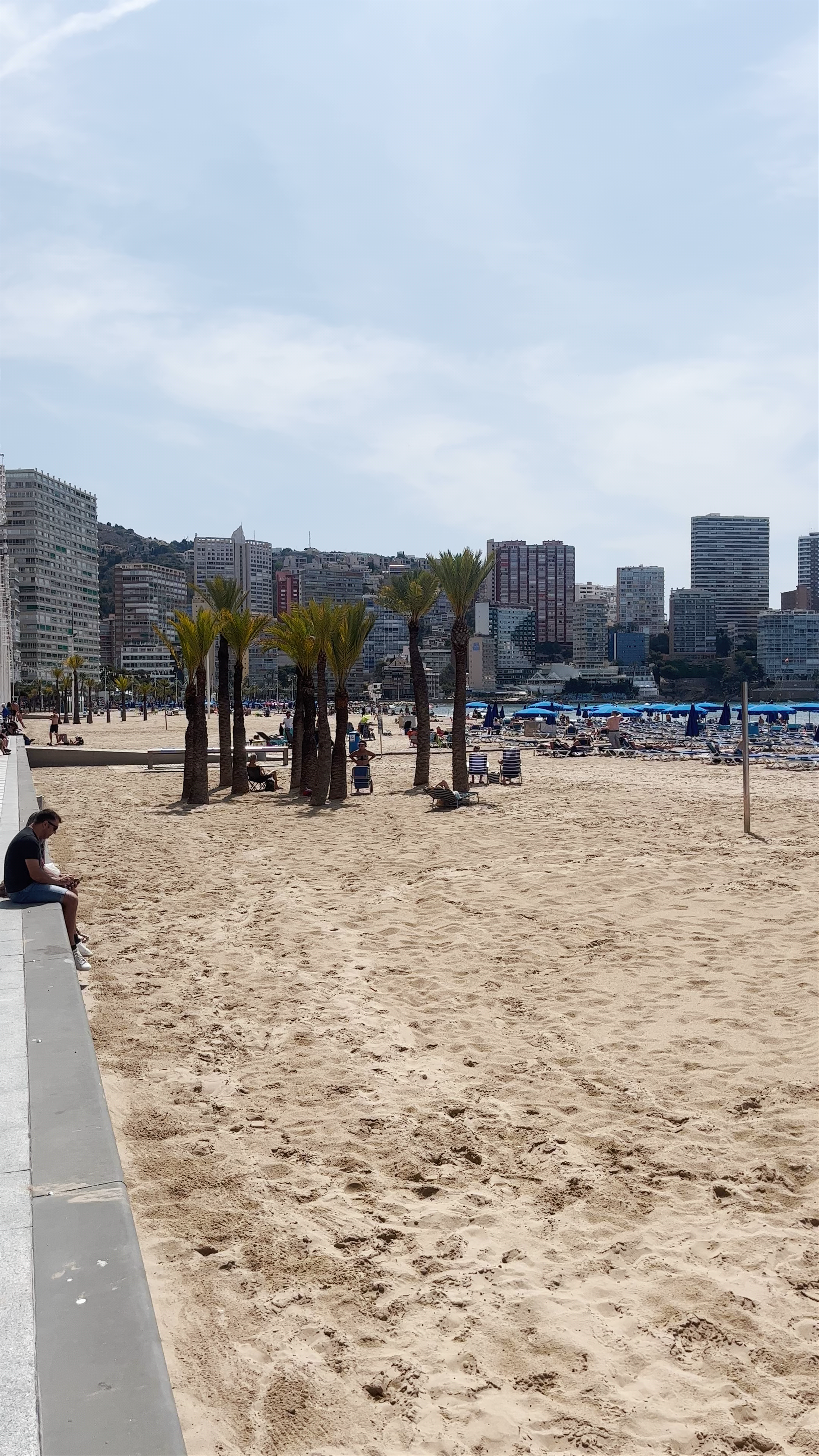 Sunny Day at Playa De Levante Beach, Benidorm