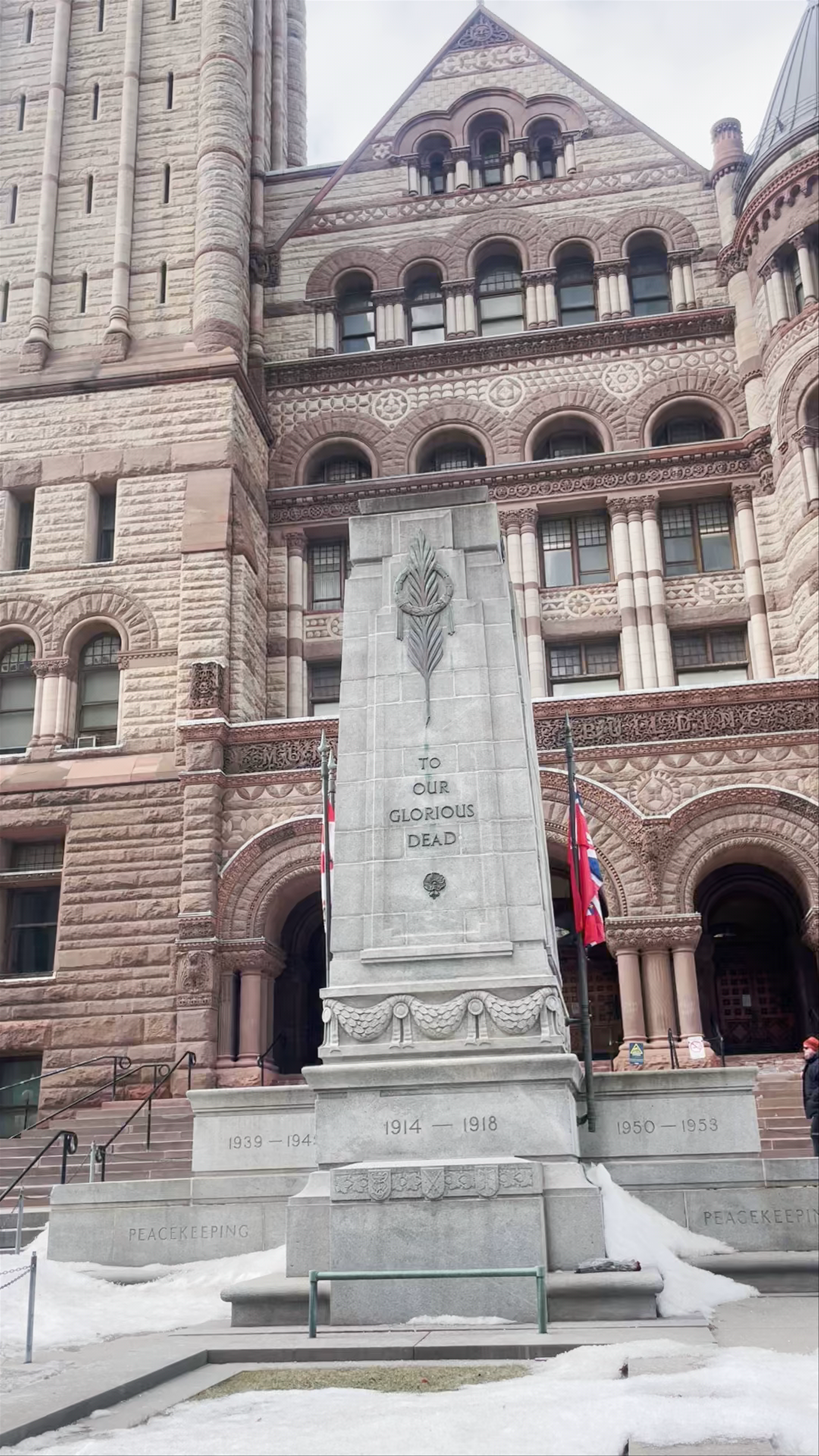 Historic Old City Hall & War Memorial in Toronto