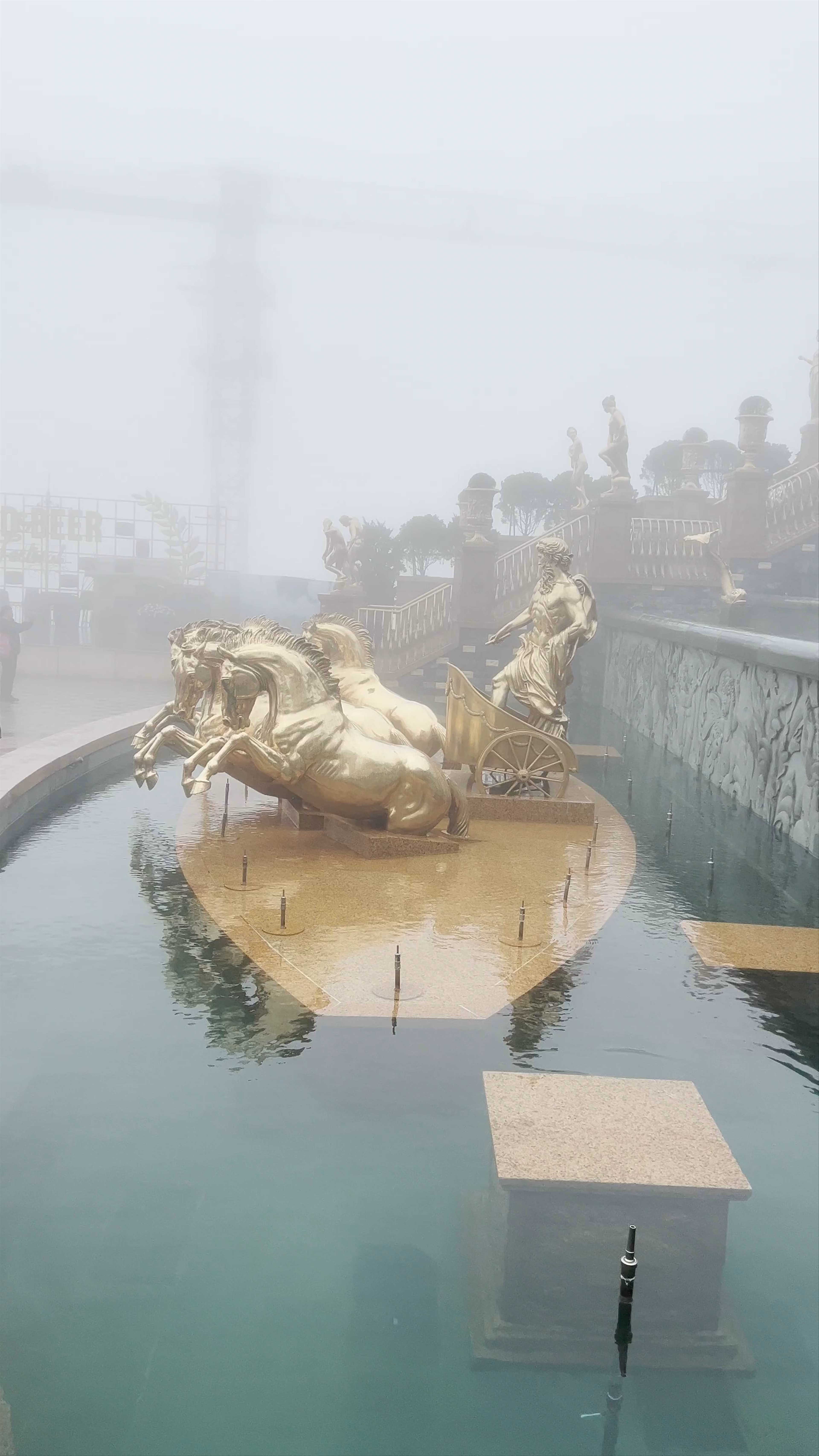 Mystical Foggy Morning at Ba Na Hills, Da Nang, Vietnam