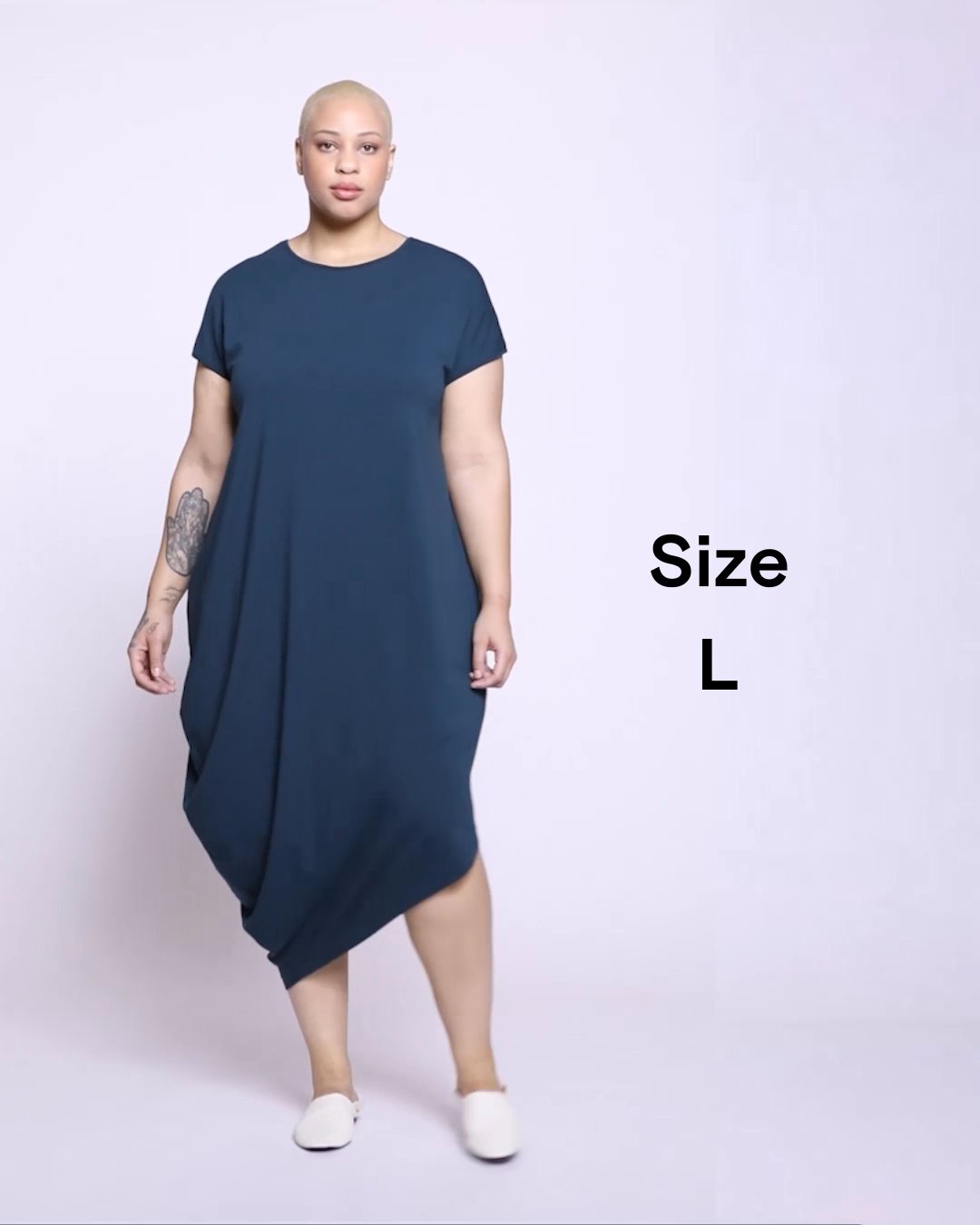 Iconic Geneva V-Neck Dress - Jardin – Universal Standard