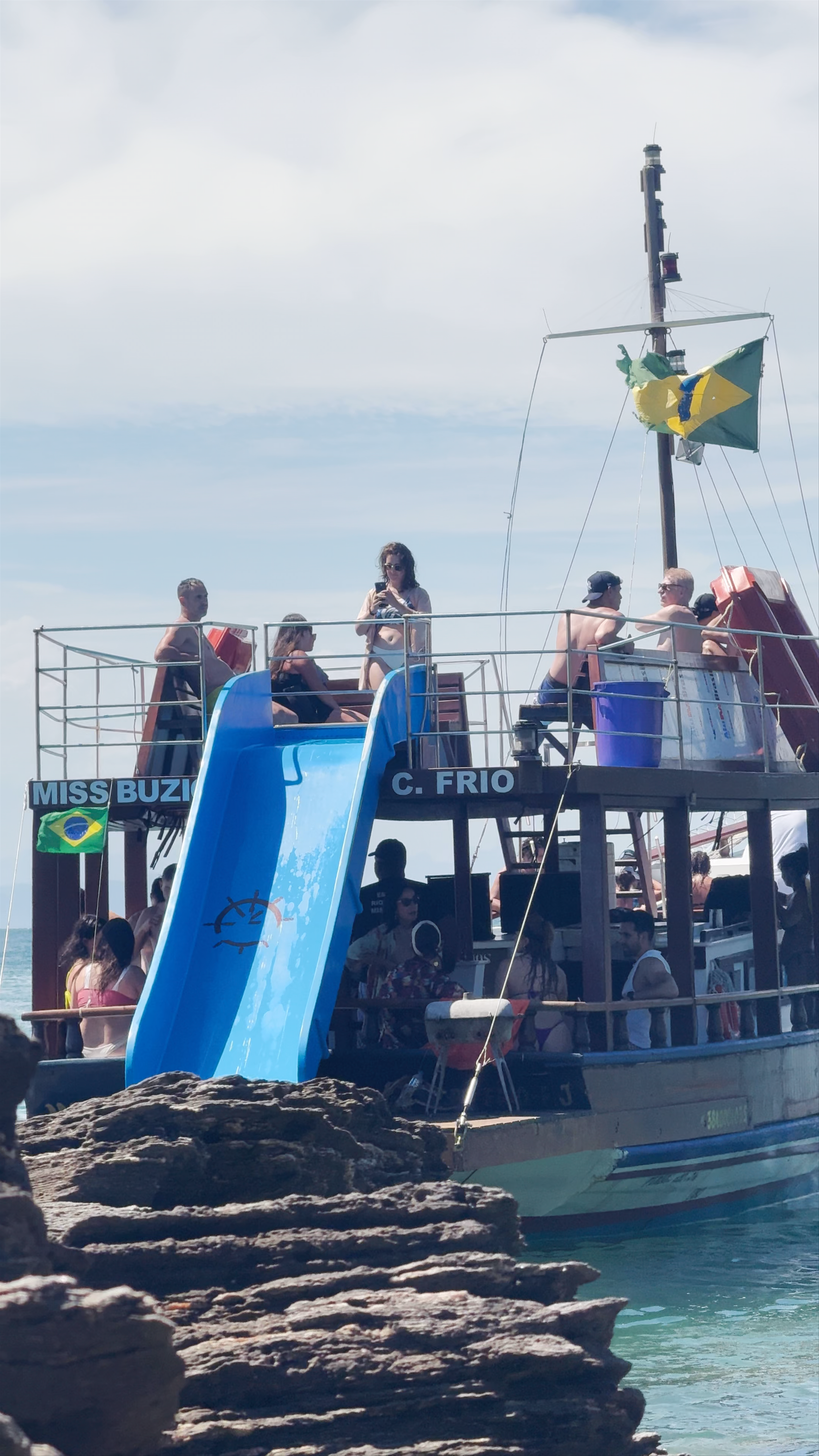 Boat Adventure with Slide at Praia da Armação, Rio de Janeiro
