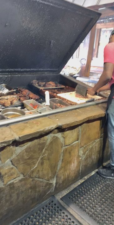 Hard Eight BBQ - They pull it off the pit and chop chop chop - Barbeque Near Me - Stephenville, Texas