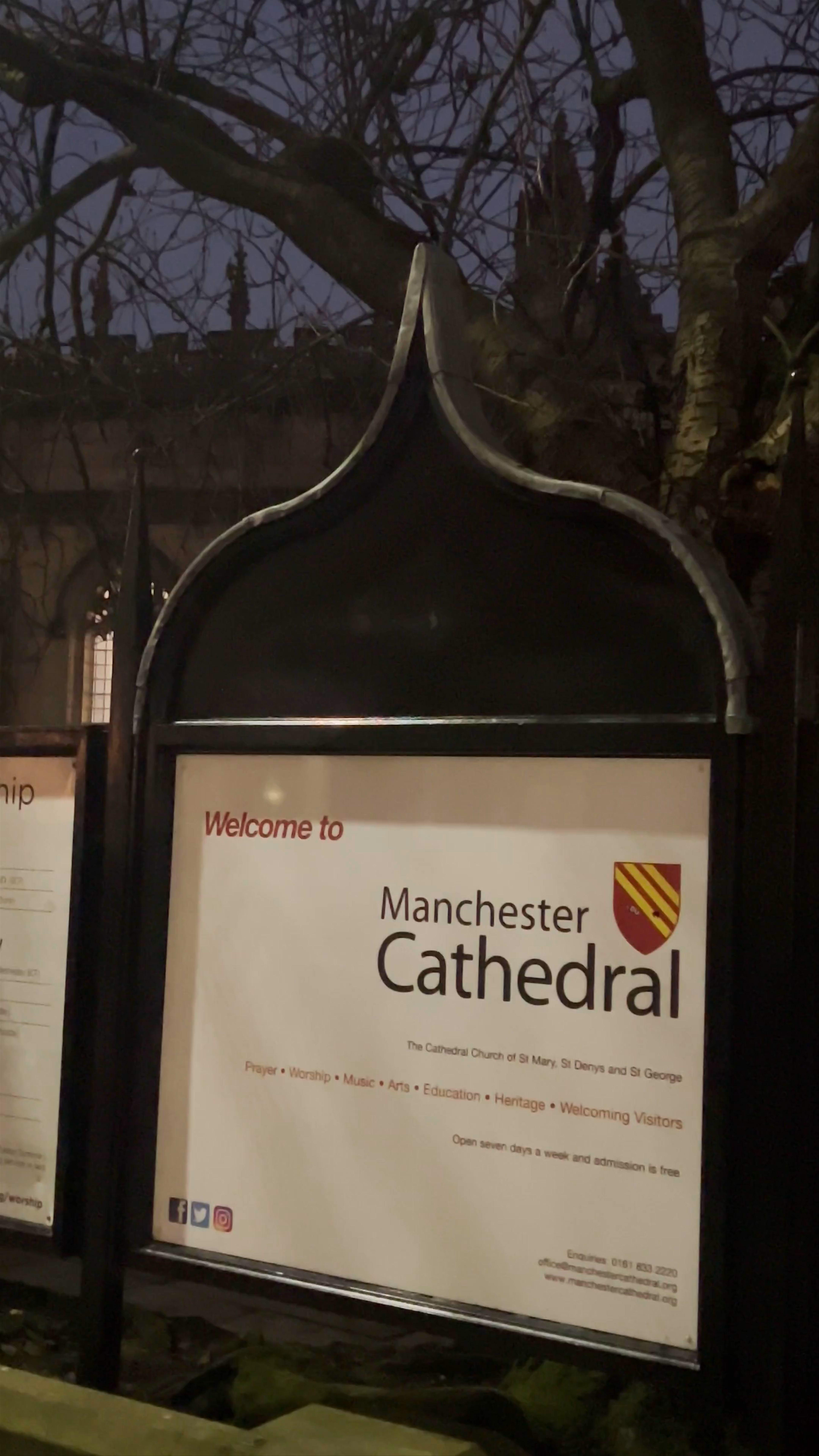Manchester Cathedral: Evening Serenity in Historic England