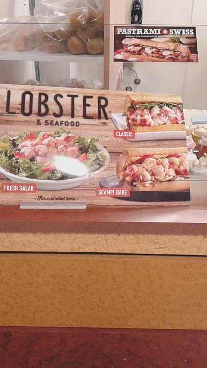 Quiznos - I didn't believe it either but it's actual real lobster. I am not making this up - Sandwiches Near Me - Richmond, California