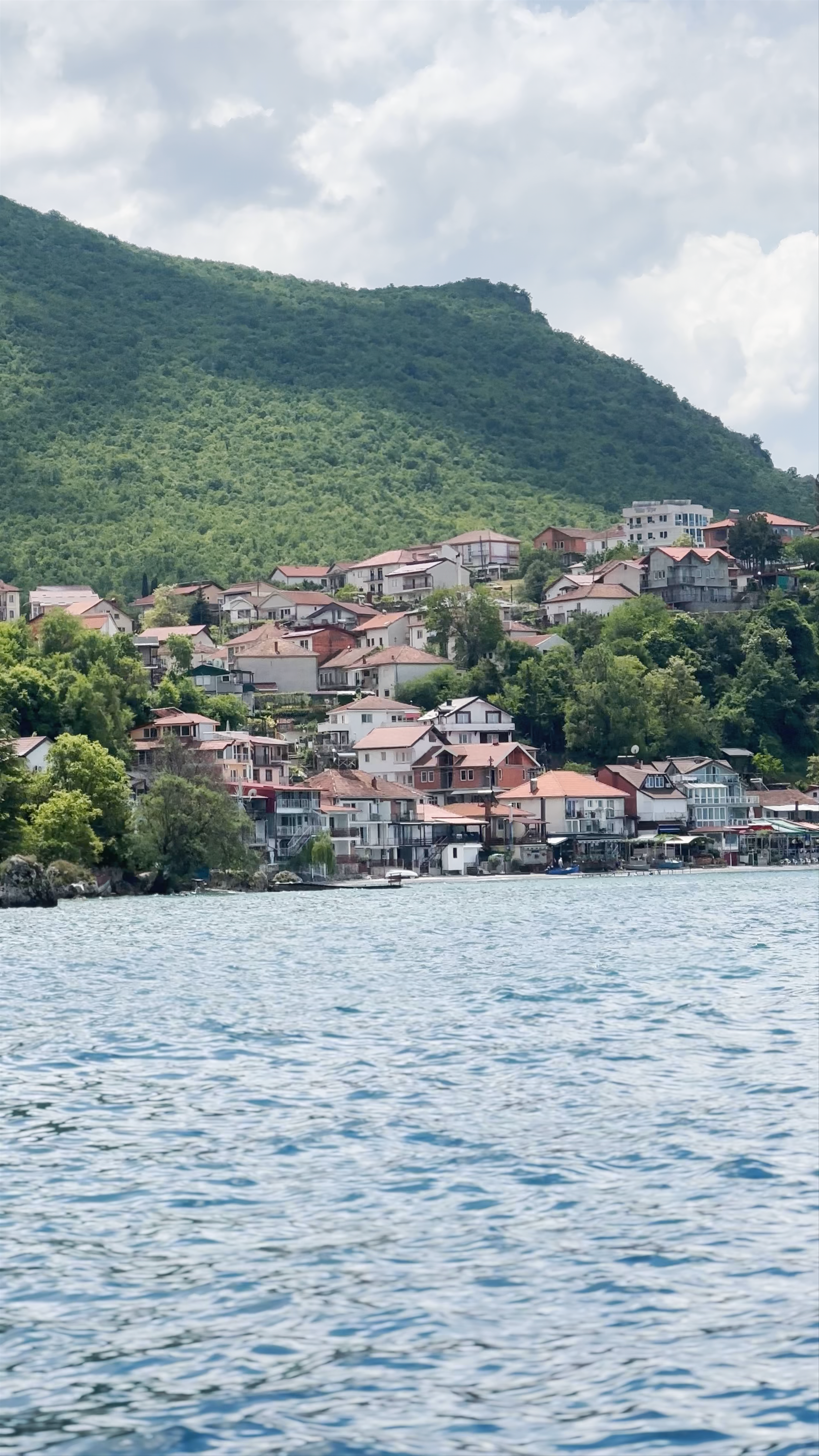 Serene Views of Lake Ohrid and Surrounding Hills