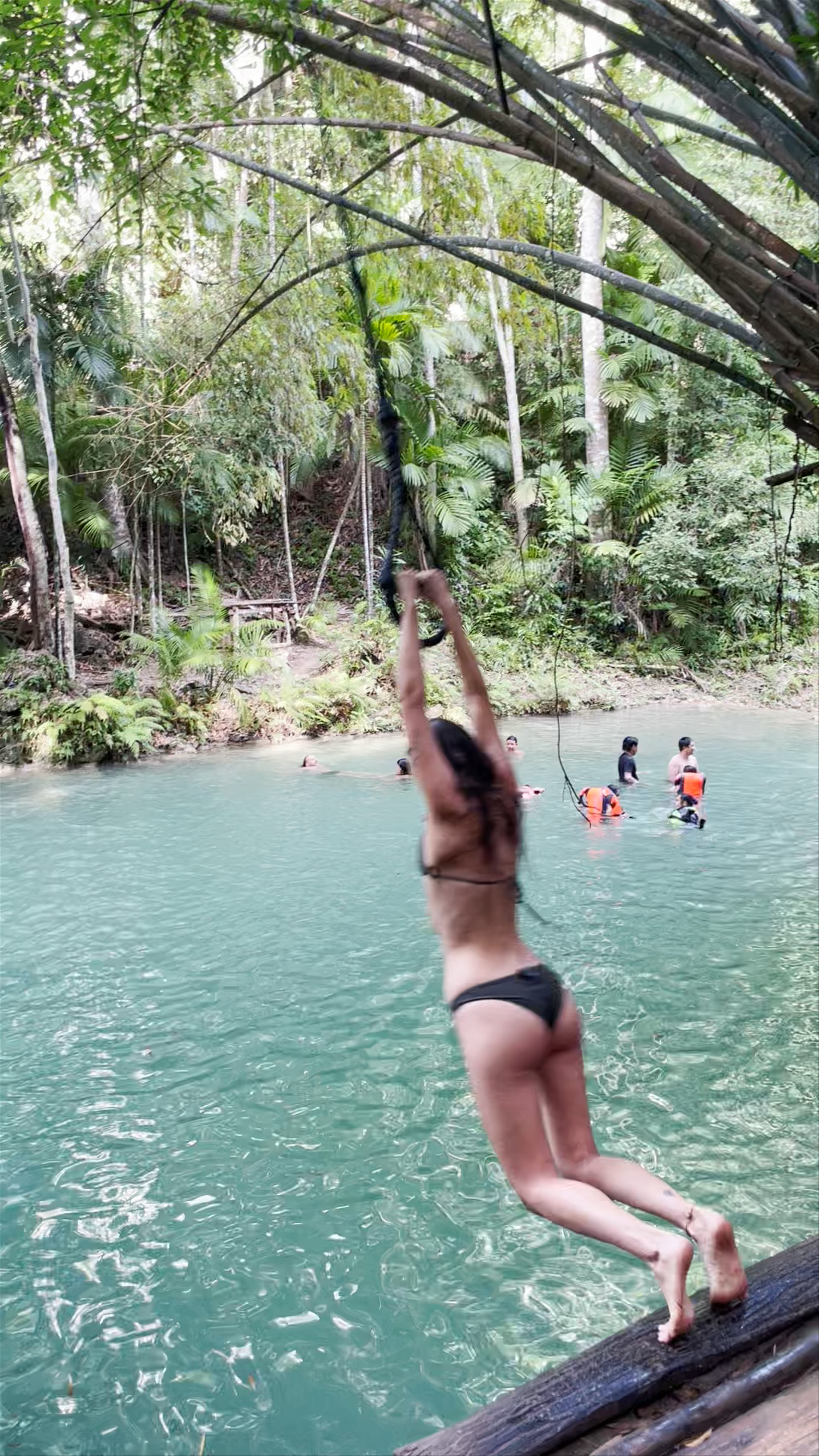Lagaan Falls Adventure: Swing Into Crystal Blue Waters in Siquijor
