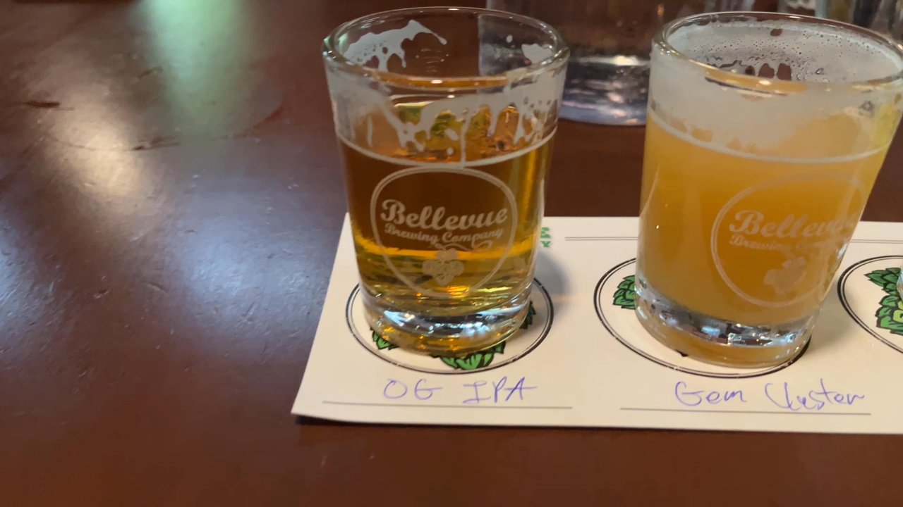 Bellevue Brewing Company - Spring District Brewpub - Beer flight we tried - Brewpubs Near Me - Bellevue, Washington