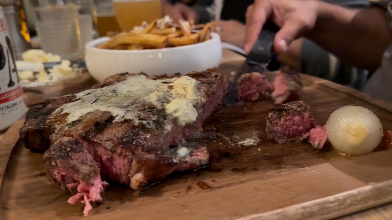 Double Cut Steak House - Porterhouse medium rare - Steakhouses Near Me - Round Rock, Texas