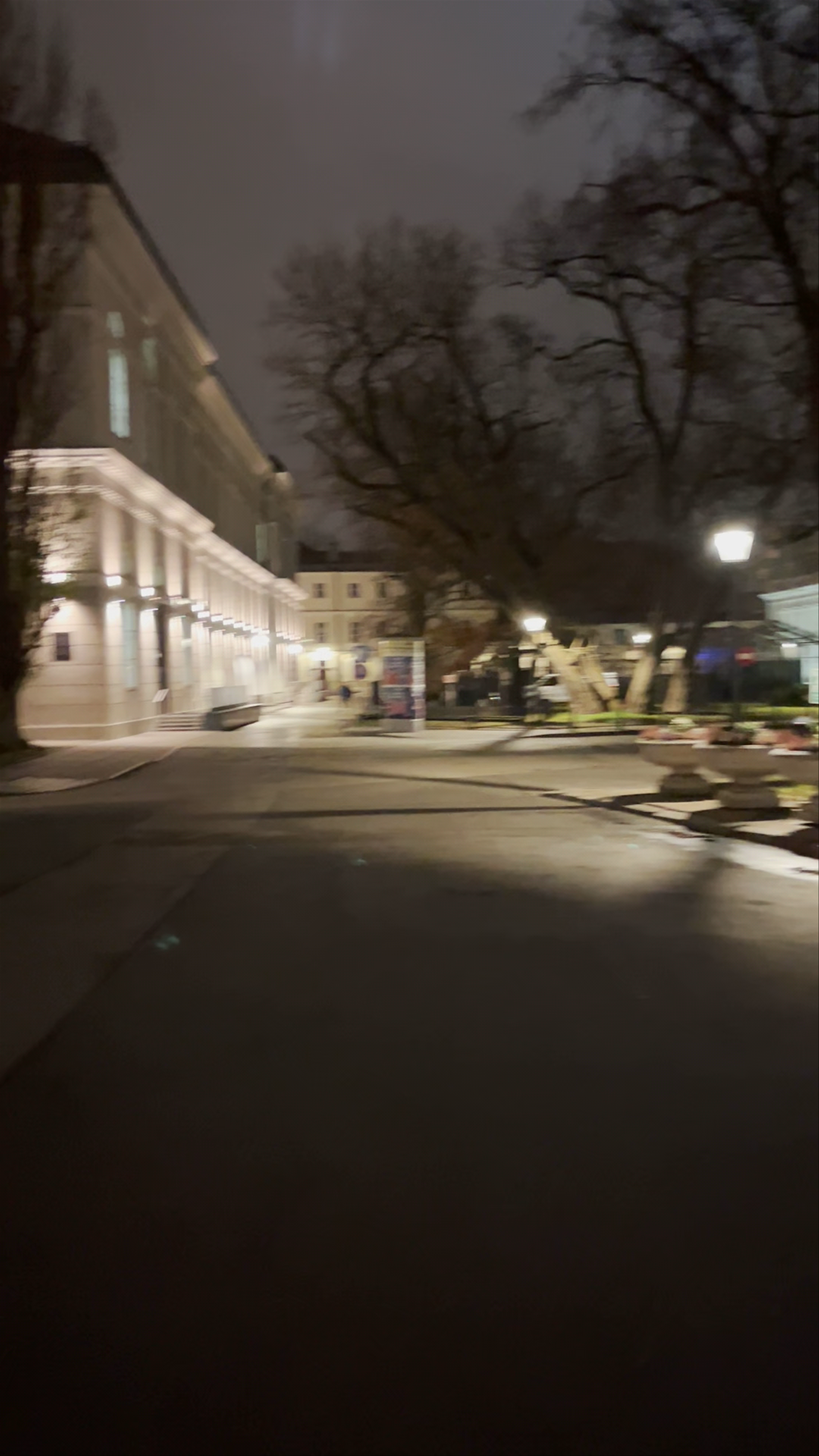 Enchanting Winter Evening at Czetwertyński-Uruski Palace, Warsaw
