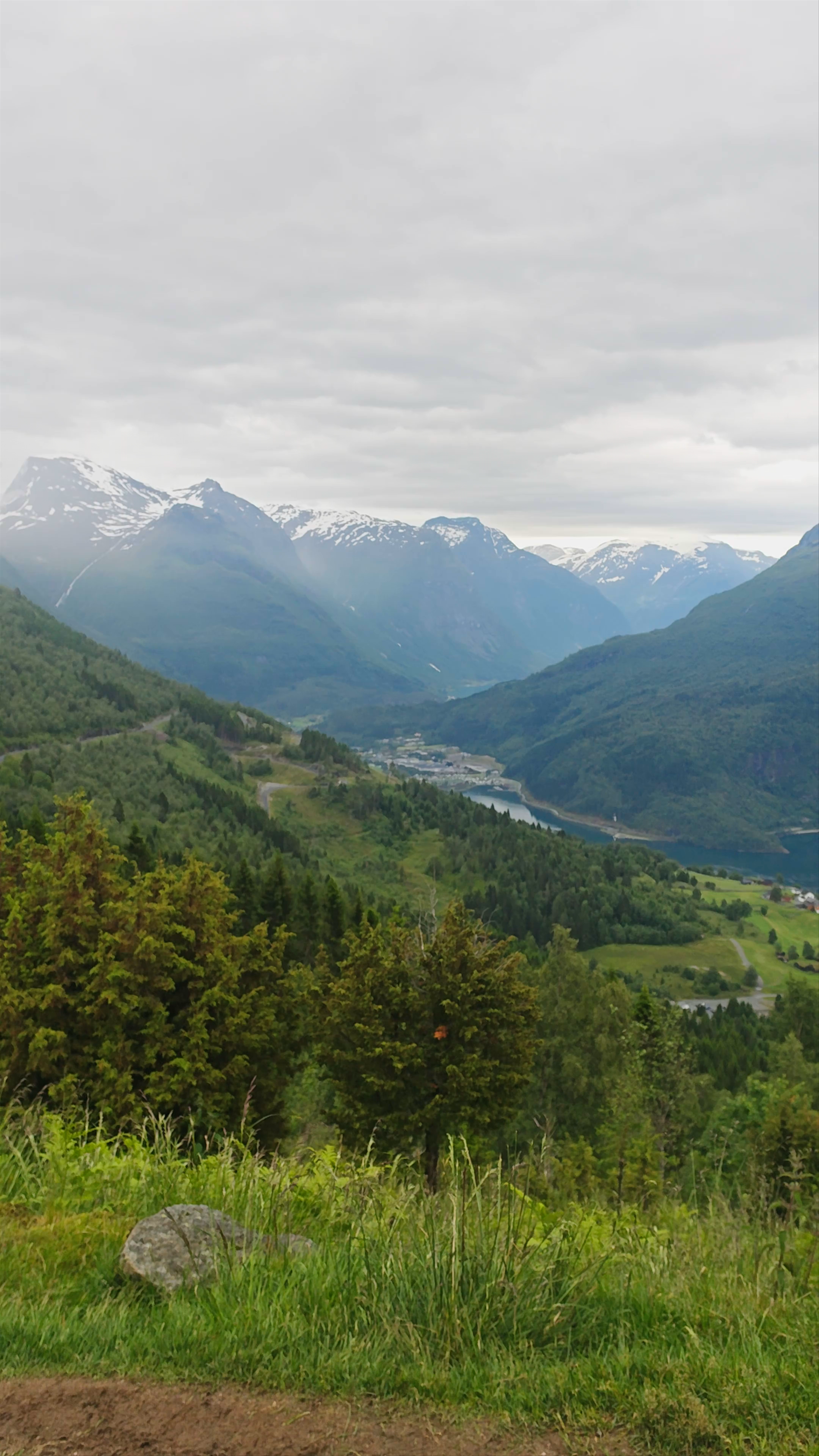 Breathtaking Fjord and Mountain Views from Rakssetra, Loen, Norway