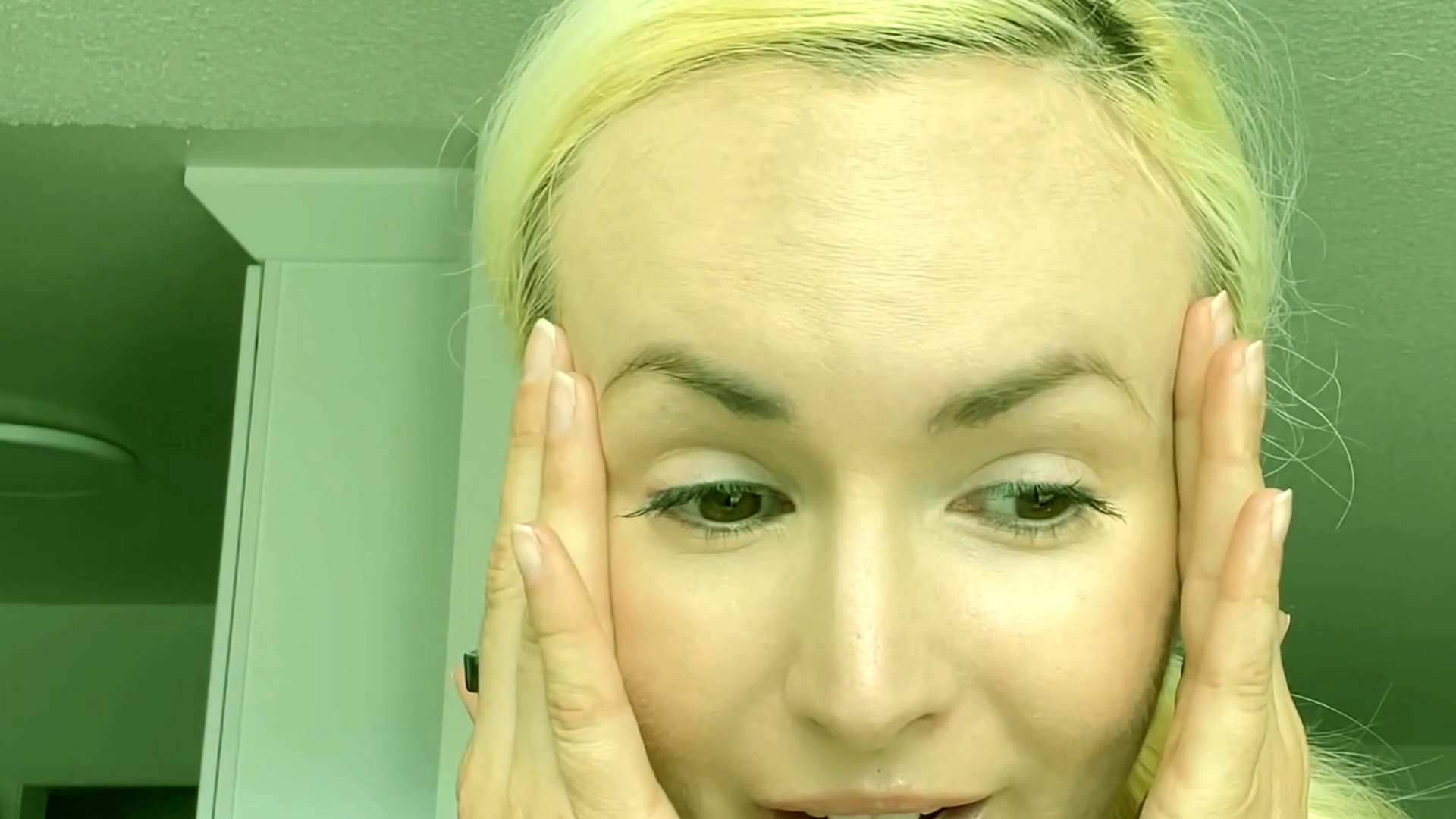 A woman delivers a heartfelt and expressive monologue, shifting through various emotional states captured in close-up shots.