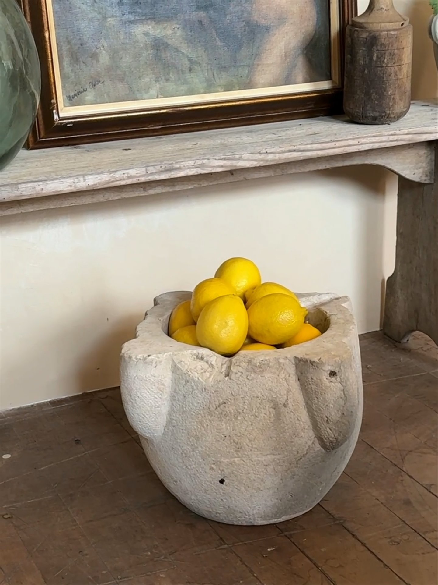 Monumental French Antique Mortar and Pestle