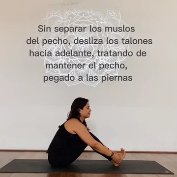 Etapas de Paschimottanasana