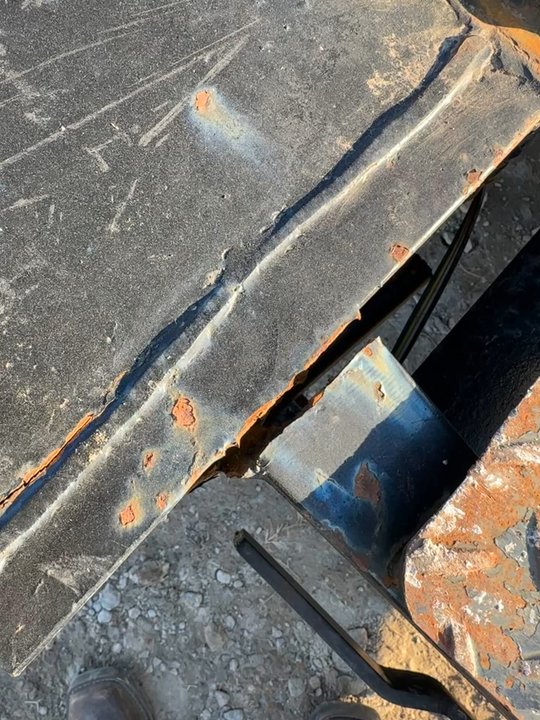 Salvation Trailers - Thin cracked metal and NO penetration - Trailer Dealers Near Me - Waco, Texas