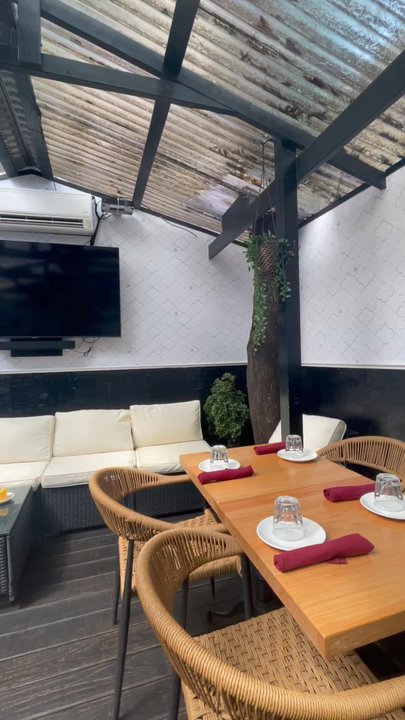 Levantine - AC back patio - Mediterranean Near Me - Brooklyn, New York