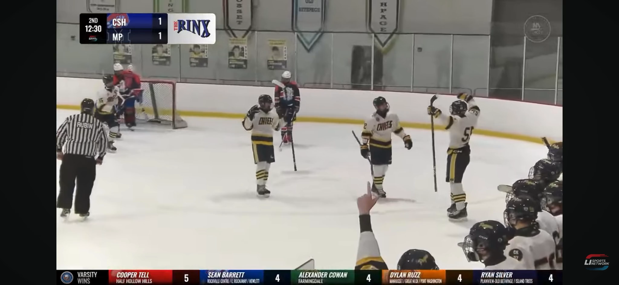 Dean Zlatniski's Power Play Slap Shot Goal | Massapequa Varsity Hockey