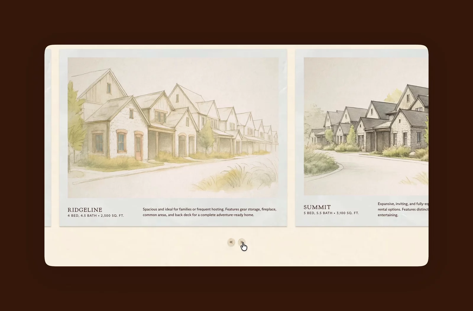 Teton Outing Club is designed for homeowners, and a thoughtful web-based marketing funnel was created to draw in interested potential buyers.