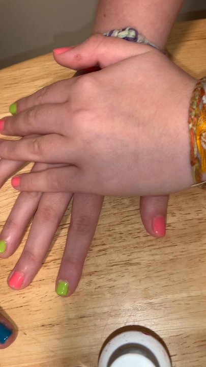 Spa Express Salon & Spa - My daughter Aianna did 2 girls manicure - Hair Salons Near Me - Vernon, Connecticut