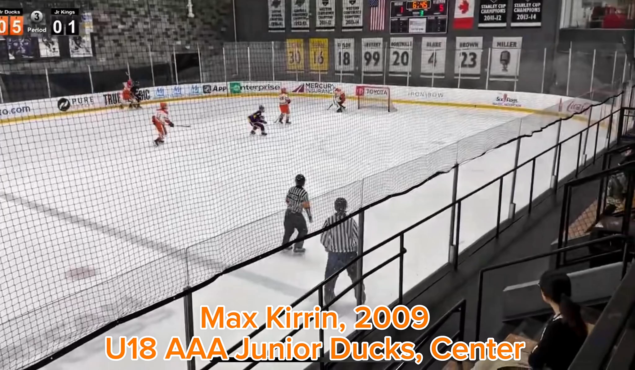 Maxwell Kirrin's Spectacular Goal: Anaheim Jr. Ducks Highlight