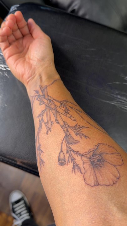 The Copper Wolf - Copper Wolf Tattoo by Lydia - Art Galleries Near Me - Tumwater, Washington