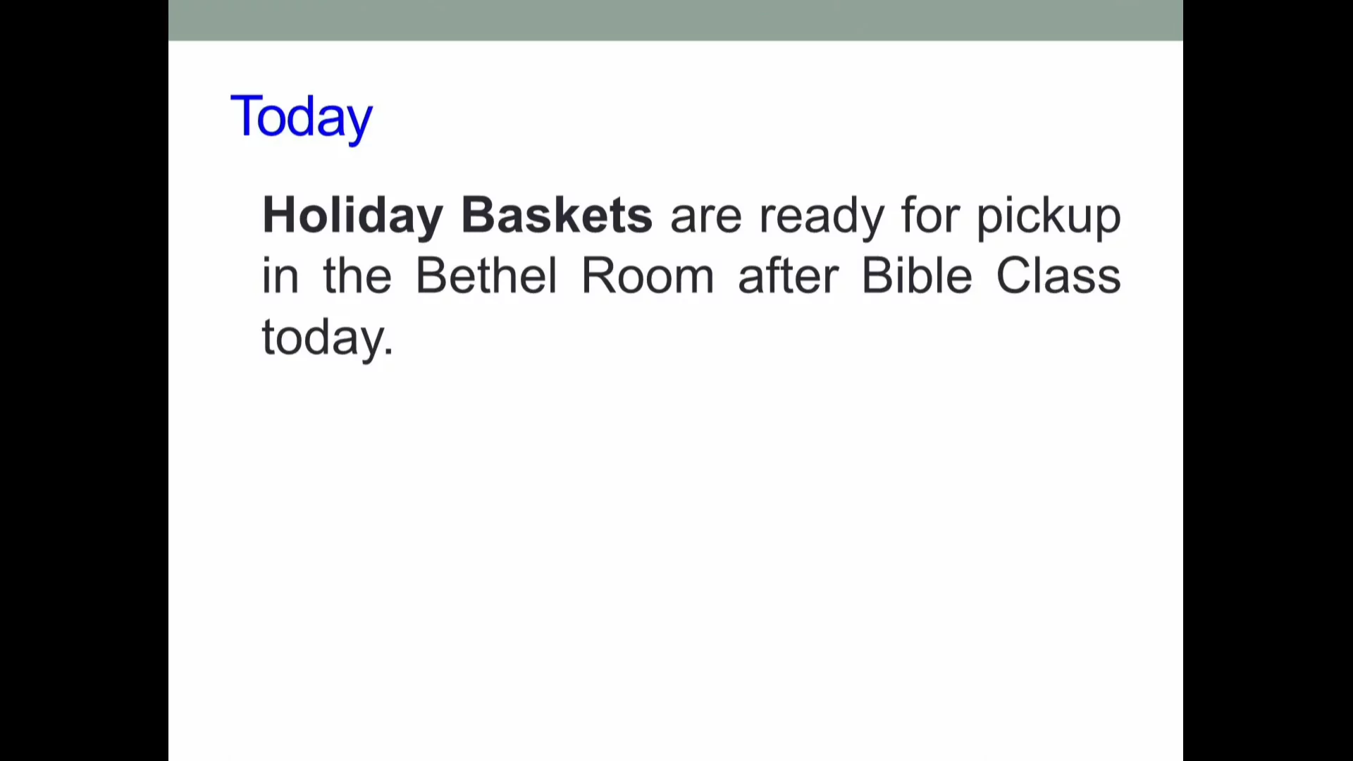 Bethel Service, November 23, 2025