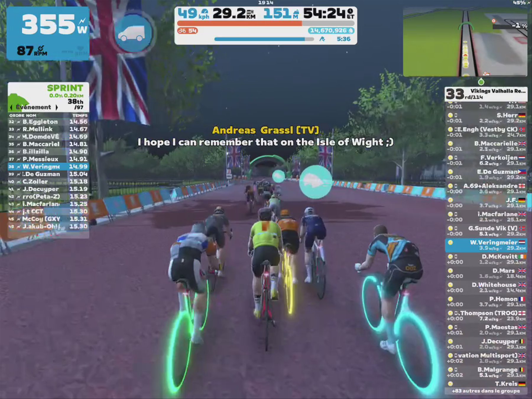 Zwift - Group Ride: Vikings Valhalla Recovery Ride  (D) on Greater London Flat in London