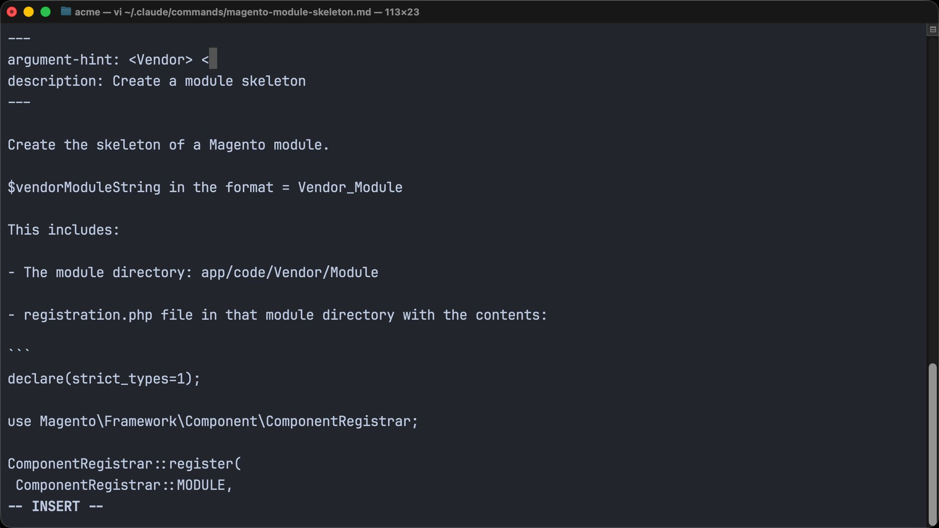 Define frontmatter for custom slash commands in Claude Code