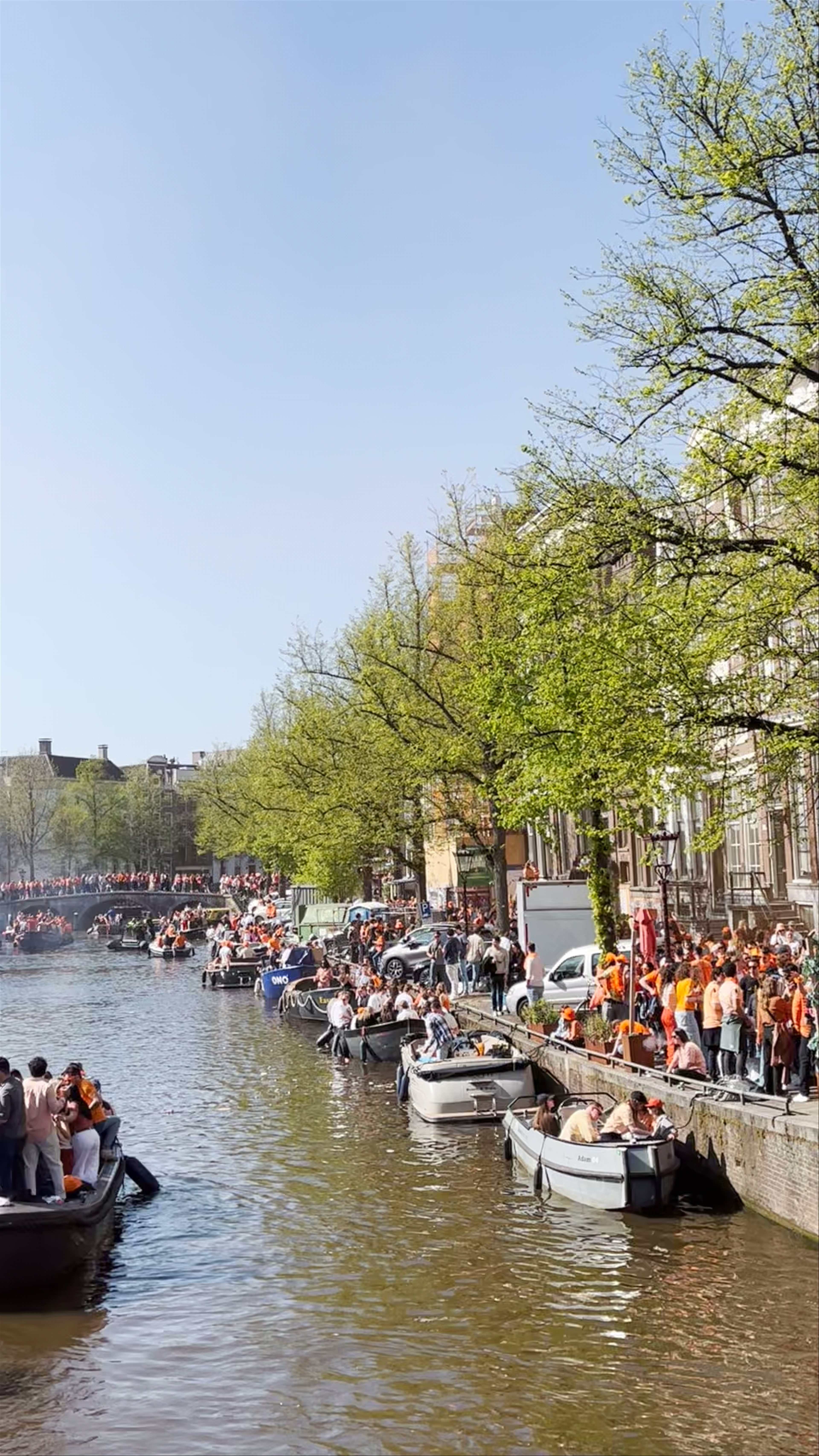 King's Day Canal Party on Leidsegracht, Amsterdam