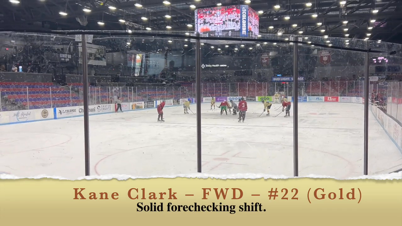 Kane Clark Highlights: Muskegon Lumberjacks Main Camp 2025 (Phase II, Game 1 vs Maroon)