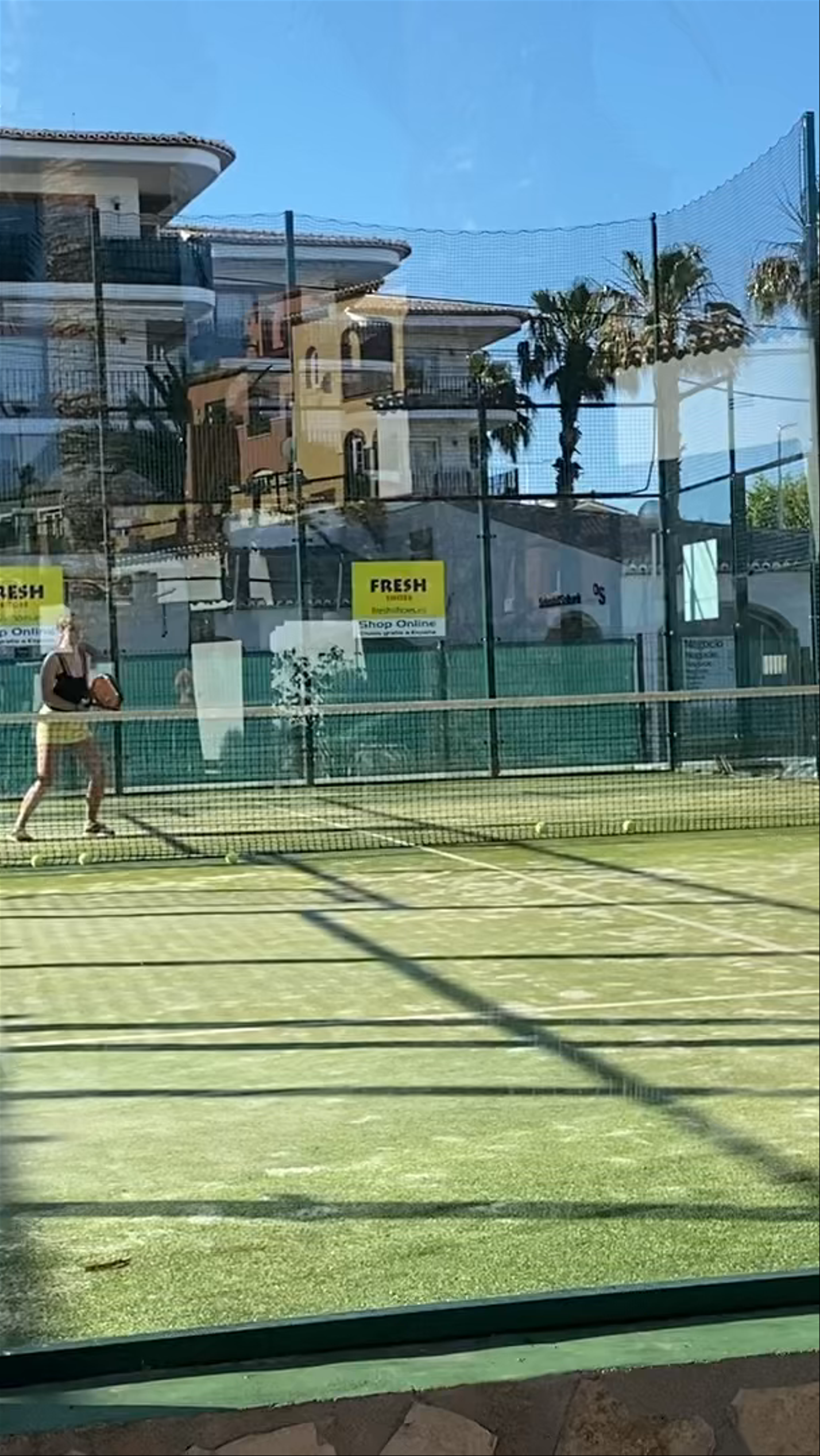 Sunny Paddle Tennis Game at Club de Tenis Jávea, Spain