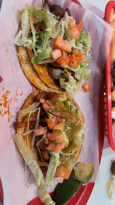Las Brazas - We got the torta de arrachera and two tacos de pastor as well as the asada fries - Mexican Near Me - Franklin Park, Illinois