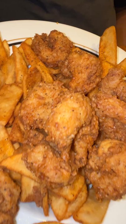 Orleans On Carroll - Fried shrimp with fries - Southern Near Me - Perry, Georgia