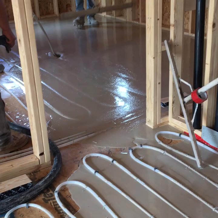 Steele Bros Heating - Radiant floors Gypcrete pour. - Heating & Air Conditioning/HVAC Near Me - Littleton, Colorado