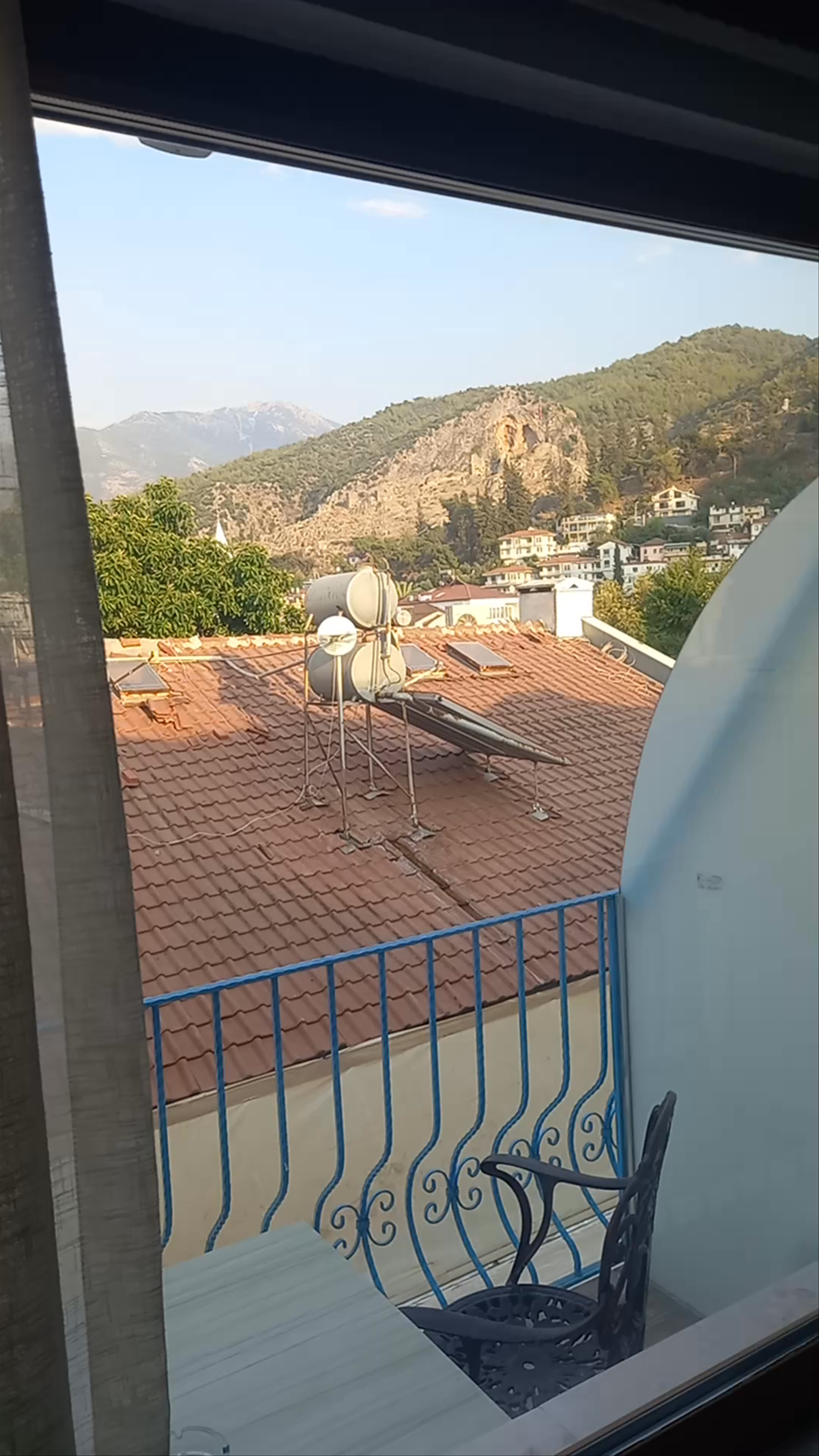 Peaceful Mountain View from Infinity City Hotel Balcony in Fethiye