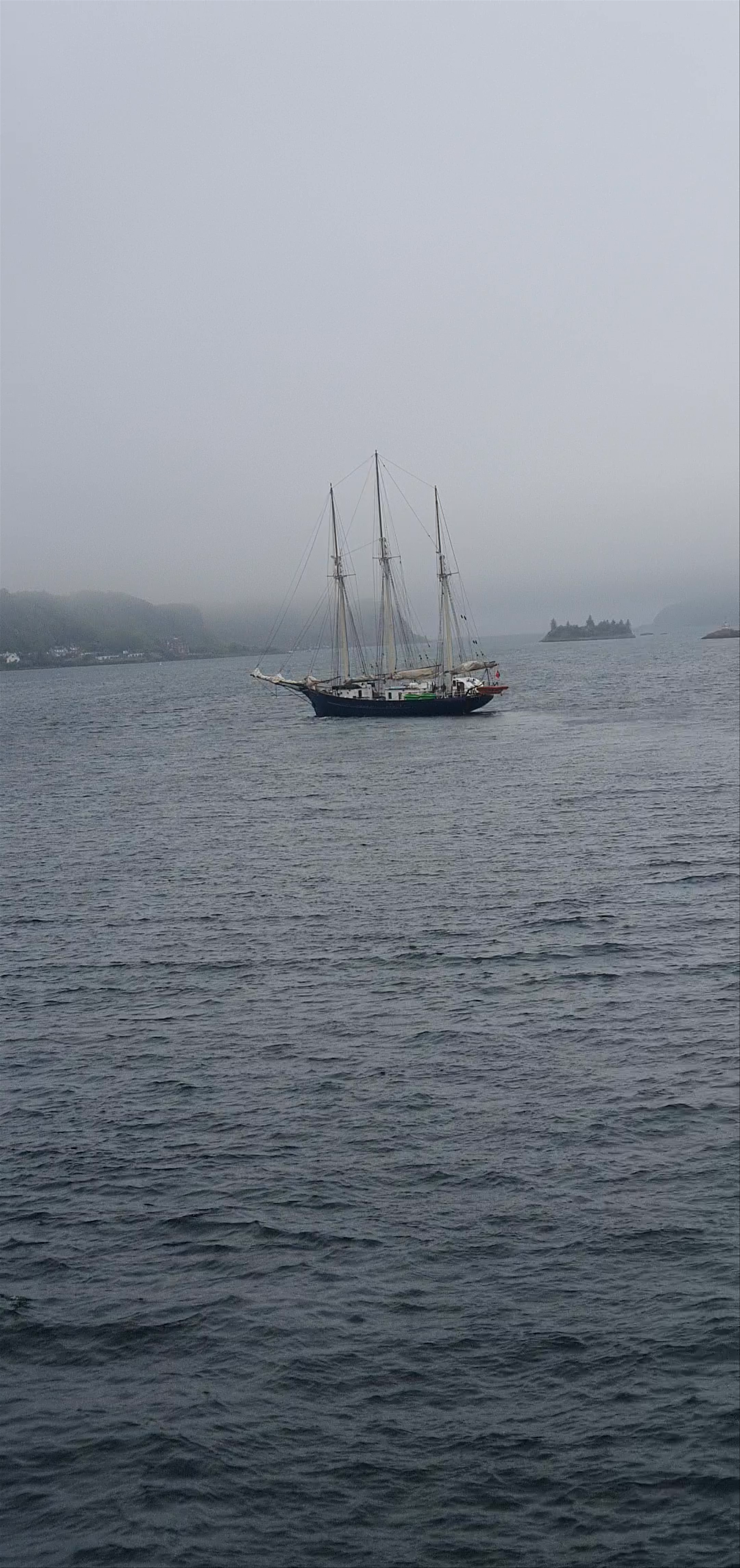 Misty Morning at Kerrera Marina, Isle of Kerrera near Oban, Scotland