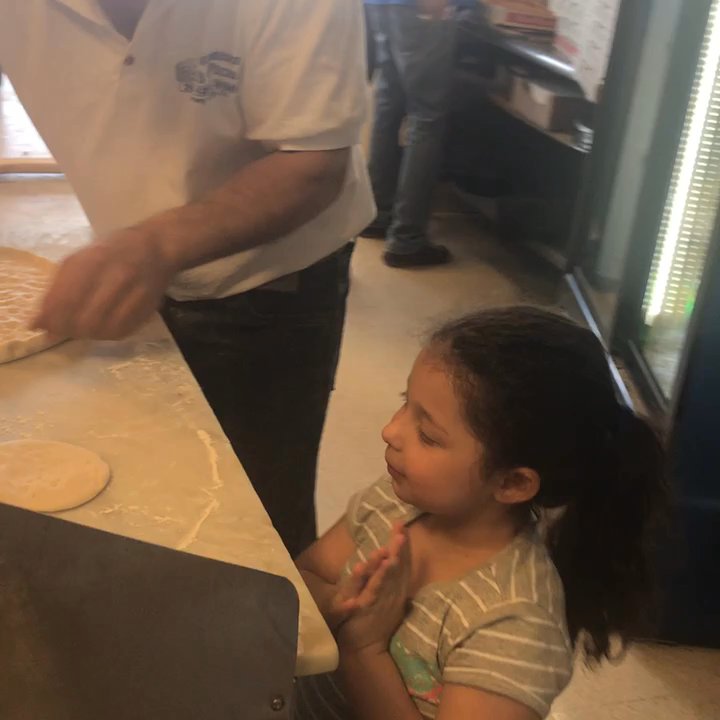 Stadium Pizza - The owner is such a great guy! He knows my little one loves his pizza so he invited her to make her own.He made a little girl very happy! - Pizza Near Me - Jersey City, New Jersey