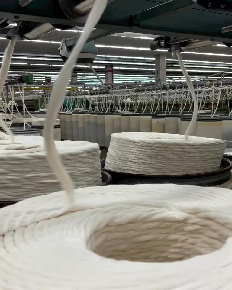 Video of cotton textile machinery