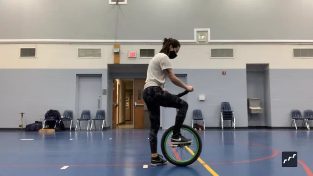 riu submission: Back roll step over to x hopping