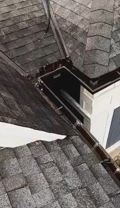 Windy City Gutter Cleaning - 3 stories high. We weren't home. Guys got up there with a hose to show the hole in our gutter. No idea how they got up there. - Gutter Services Near Me