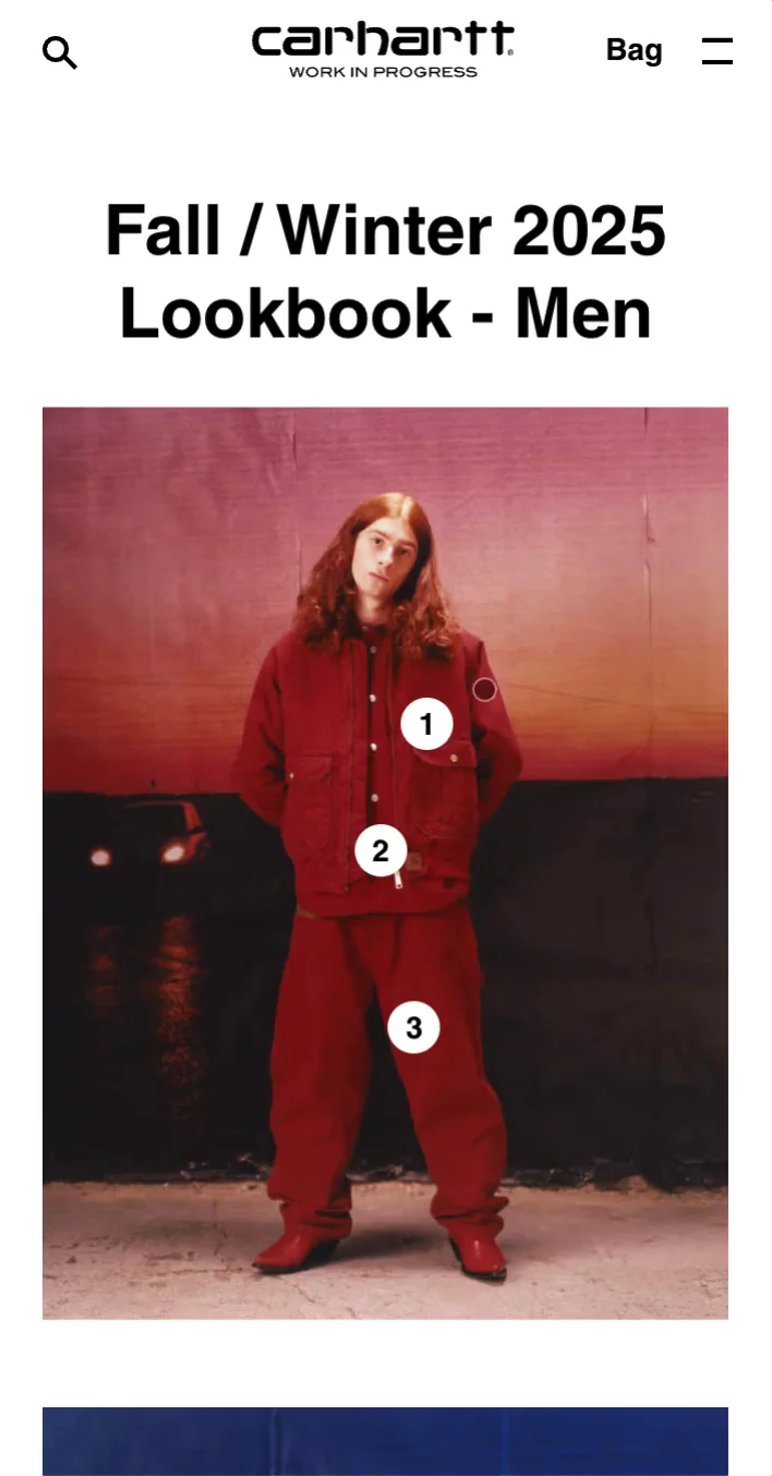 Shoppable hotspots in editorials