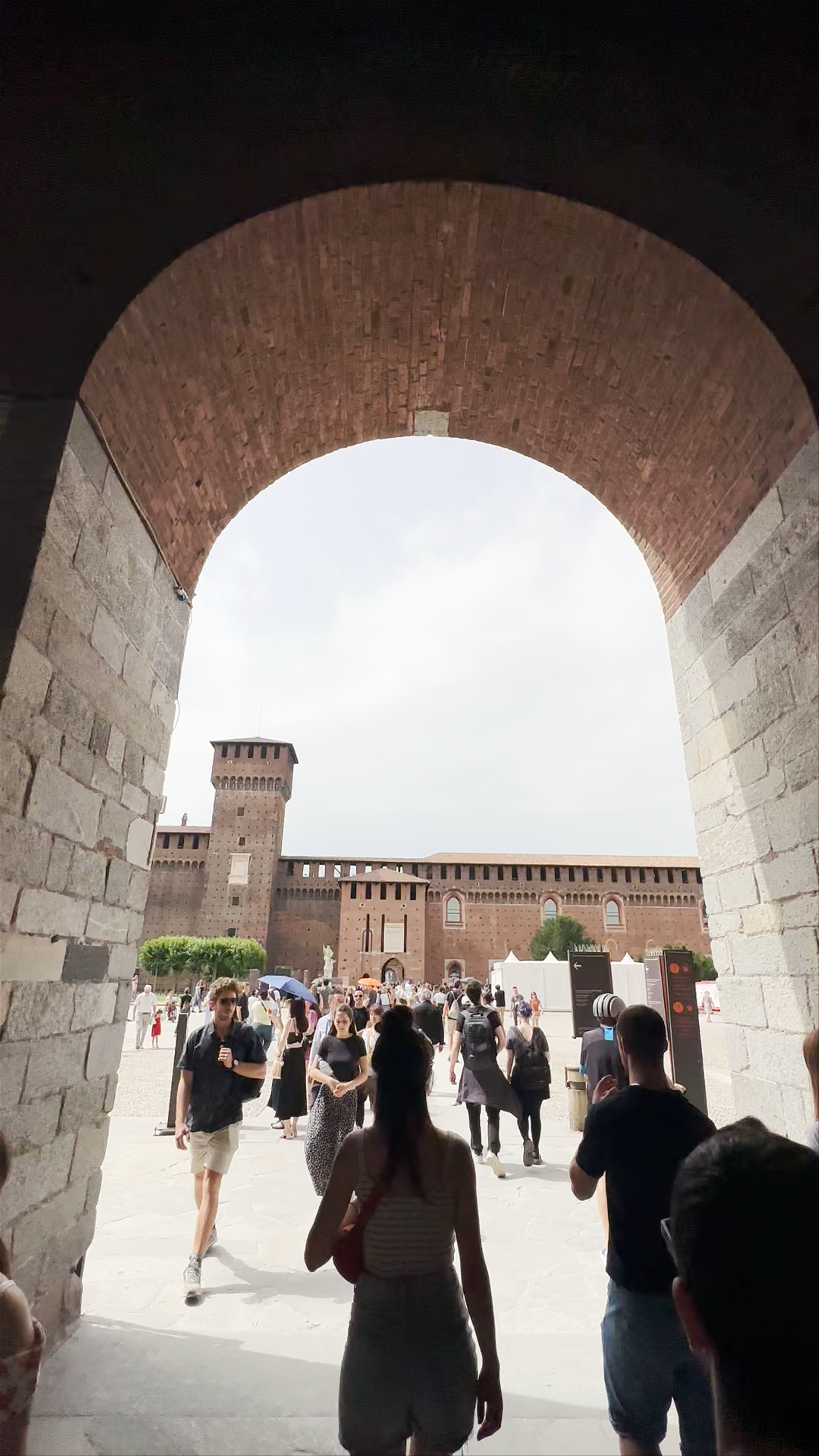 Exploring Cortile delle Armi at Sforza Castle, Milan