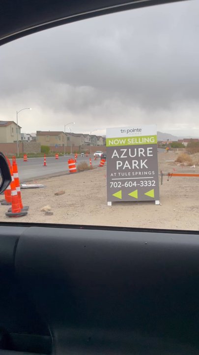 Tri Pointe Homes - At this point I have the right of way and I'm passed the solid line to see. Hopefully the 3rd time is the charm - Home Developers Near Me - Las Vegas, Nevada