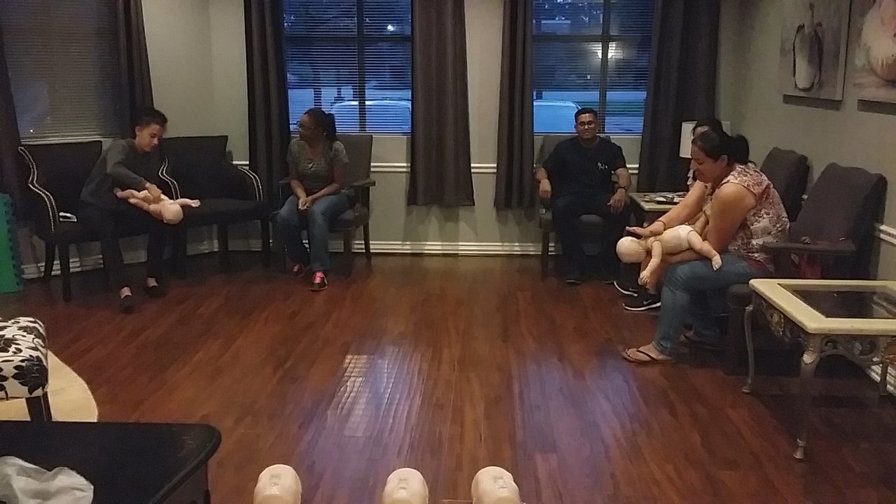 CPR First Aid AED Certified - BLS / CPR First Aid AED training class  Infant Choking - CPR Classes Near Me - Houston, Texas