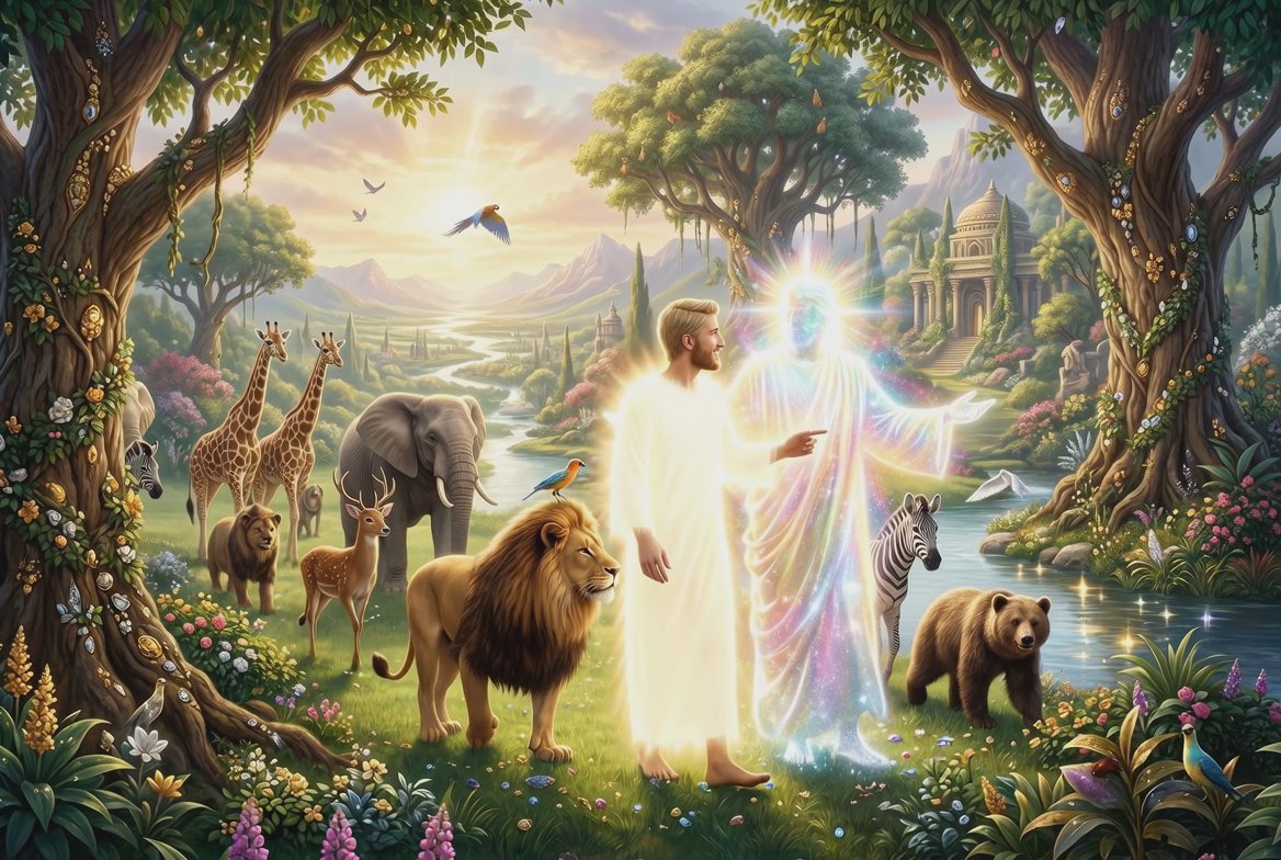 Divine Stroll Through Eden's Garden