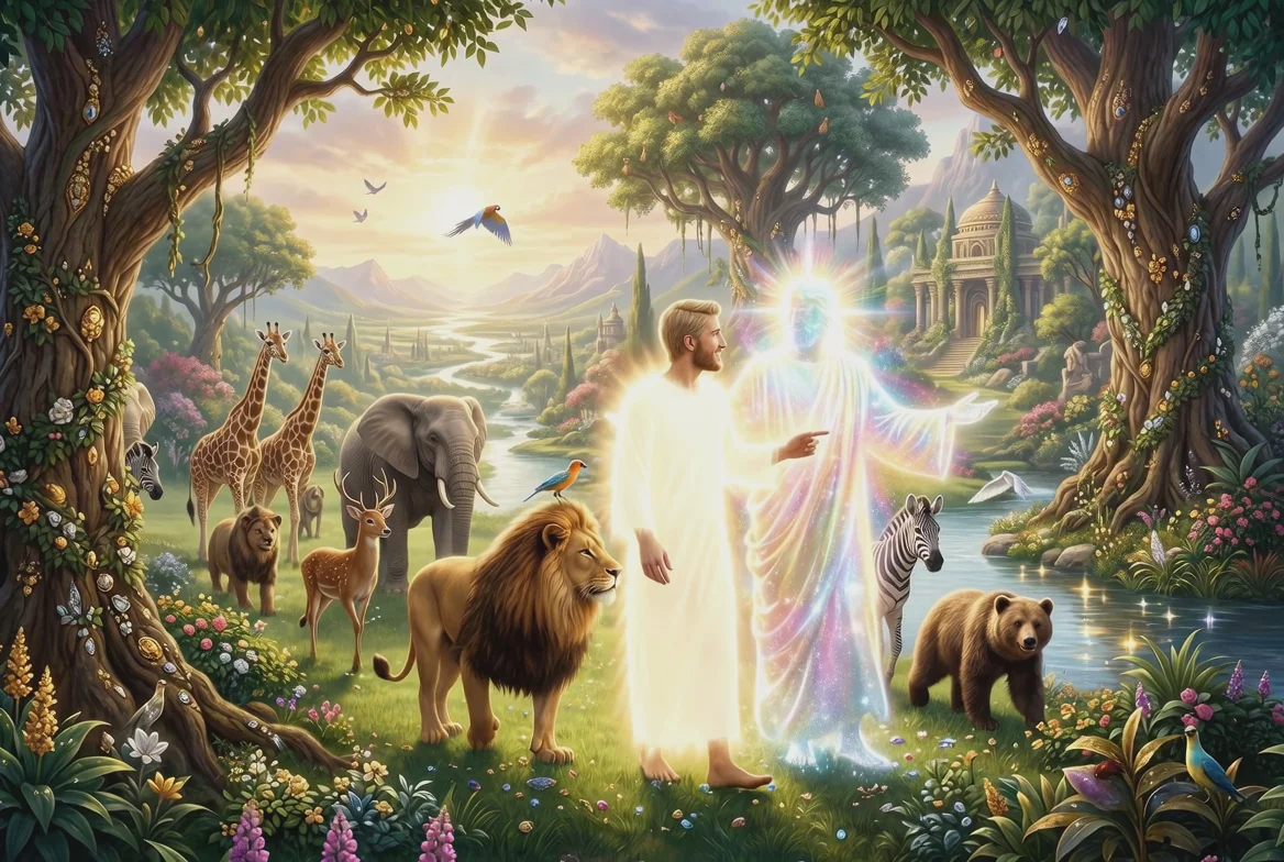 Divine Stroll Through Eden's Garden