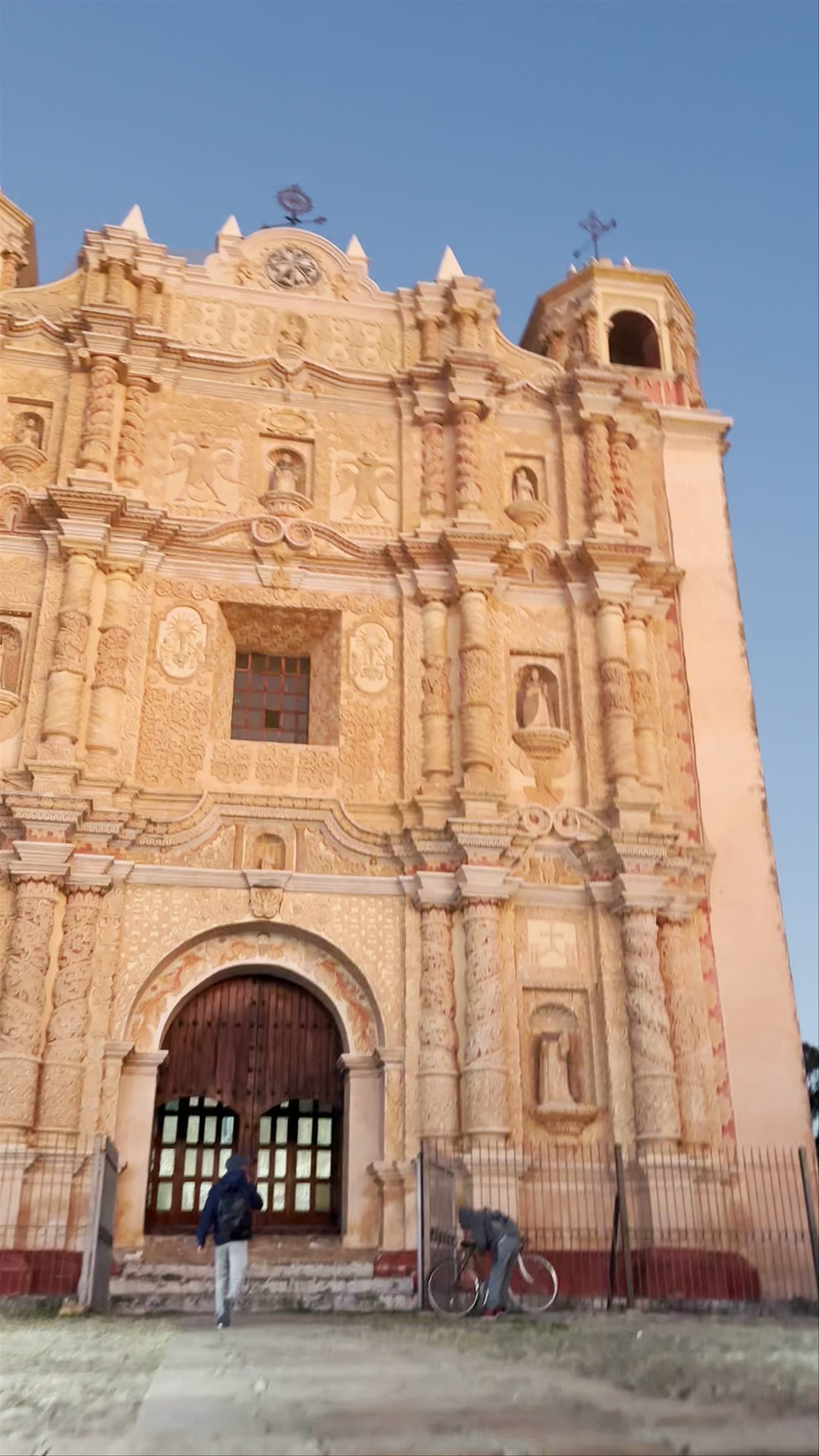 Stunning Baroque Facade of Templo de Santo Domingo de Guzmán in Oaxaca