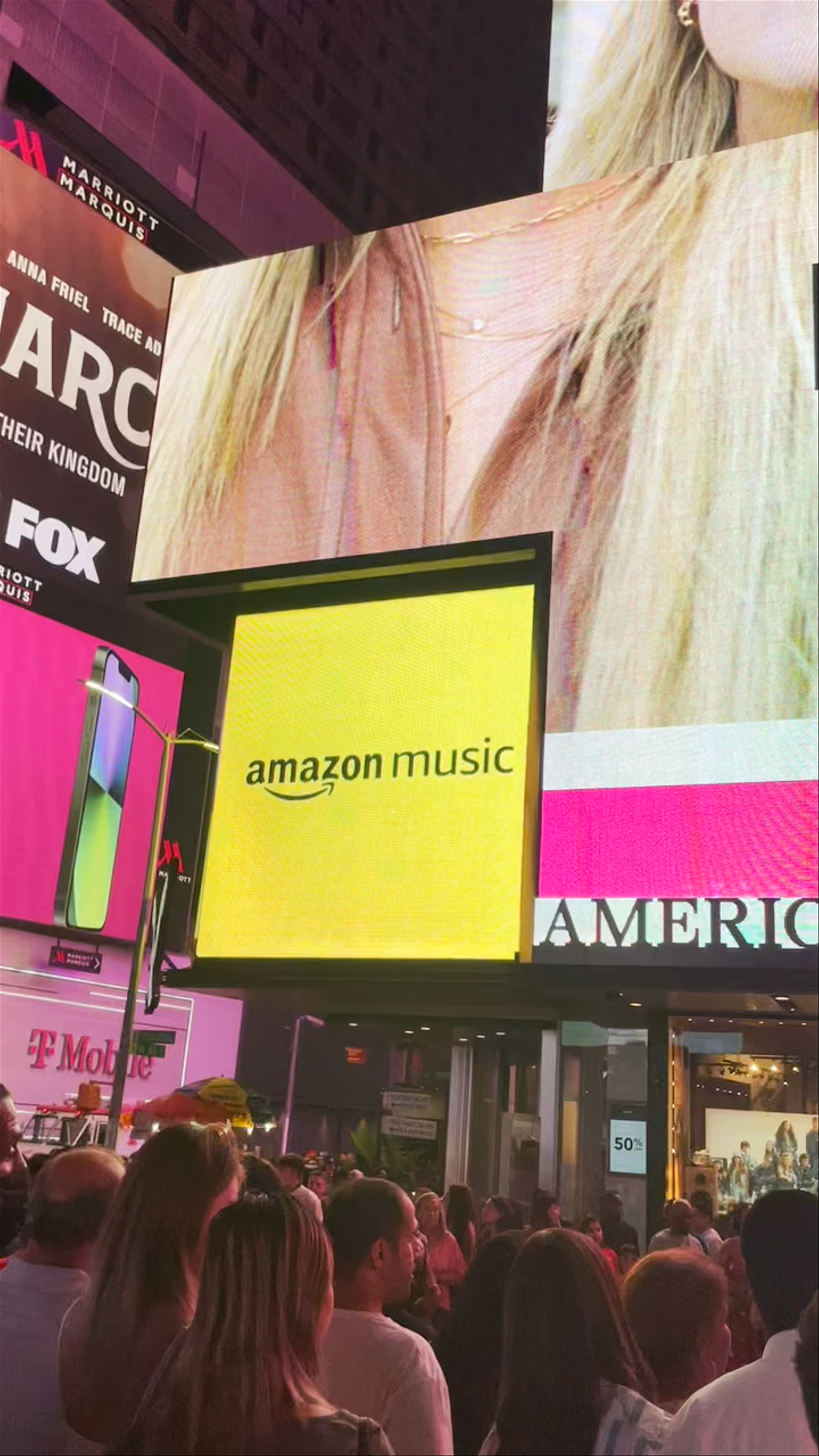 Electric Nights at Times Square, New York City