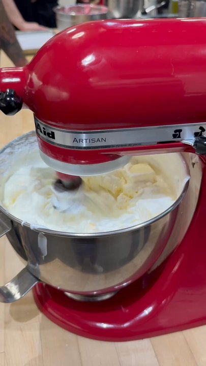 Sur la Table - Whipping to meringue for this Italian buttercream frosting - Cooking Classes Near Me - Austin, Texas